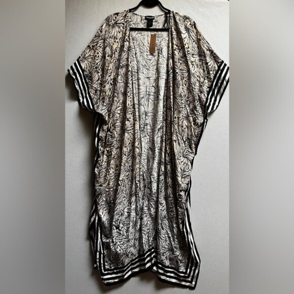NWT Steve Madden Floral Kimono Maxi Duster One Size - Picture 1 of 8